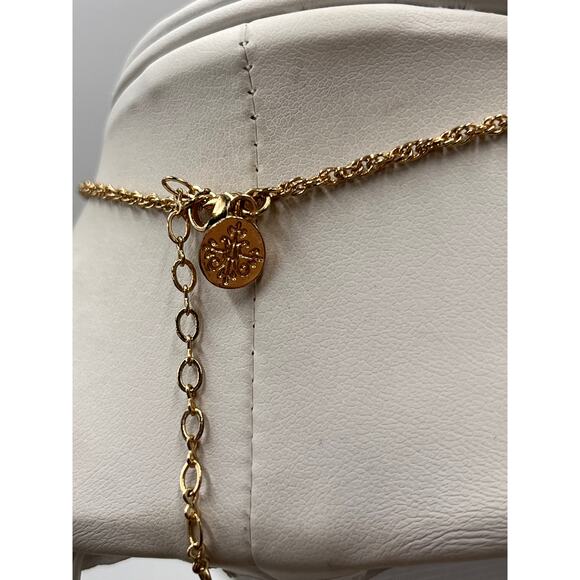My Saint My Hero Virgin Mary Reversible Gold Tone Necklace - Picture 7 of 8